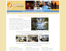 Tablet Screenshot of highpointresortorlando.com